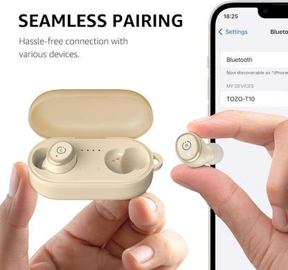 TOZO T10 Wireless Earbuds Bluetooth 5.3 Headphones, App Customize EQ, Ergonomic - Image 8