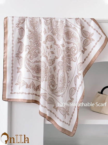 Silky Scarf for Women Lightweight Satin Bandanas Neck Hair Wrap For Sleeping - Image 4
