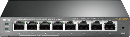 TP-Link TL-SG108PE V3 | 8 Port Gigabit PoE Switch | Easy Smart Managed | 4 PoE+ by TP-Link