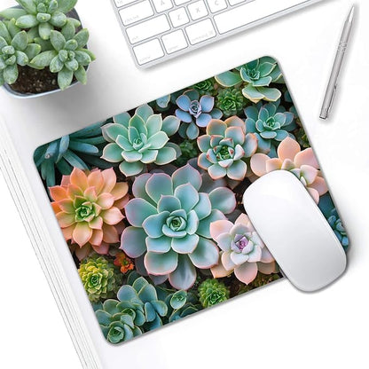 Mouse Pad, Cute Succulent Plants Mouse Pads - Image 5