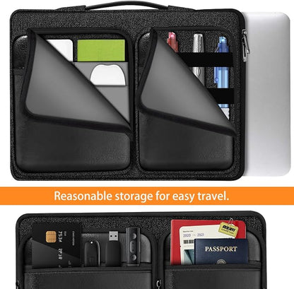 ZINZ Laptop Case 15 15.6 16 inches Sleeve Slim Briefcase Spill-Resistant Handbag - Image 4