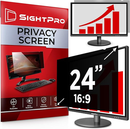 24 Inch 16:9 Computer Privacy Screen Filter by SightPro