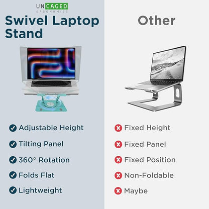 Uncaged Ergonomics Swivel Laptop Stand - Image 3