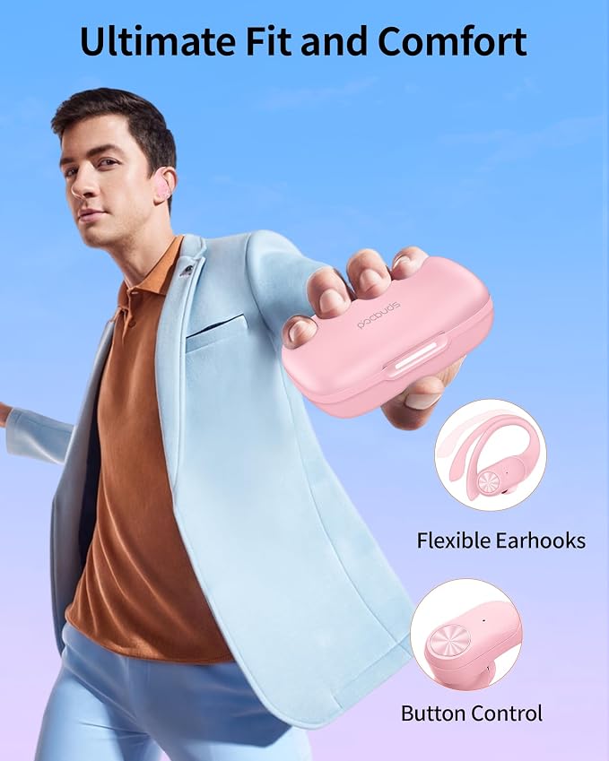 PocBuds Bluetooth Headphones Wireless Earbuds 80hrs Playtime Wireless Charging - Image 6