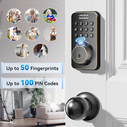 Ulecoce Fingerprint Keypad Deadbolt - Image 5