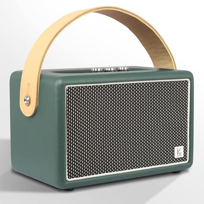 Vintage Bluetooth Speaker, KONEX 40W Leather Portable Wireless Speaker by Konex+audio