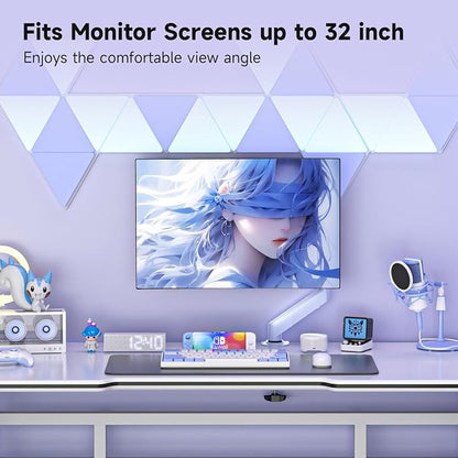 Suptek Monitor Mount Gas Spring Monitor Arm Desk Mount Fully Adjustable Fits - Image 4