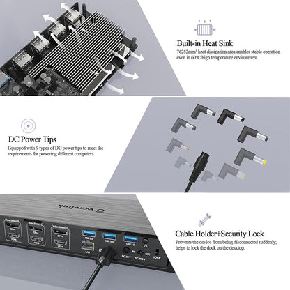 WAVLINK DisplayLink Laptop Docking Station - Image 8
