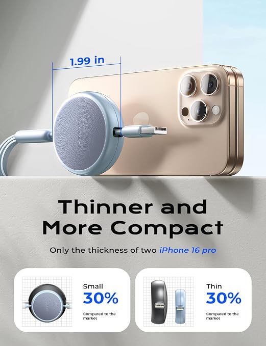 LISEN Multi Charging Cable 3 in 1 iPhone 16 Charger Cord, Retractable Car - Image 4