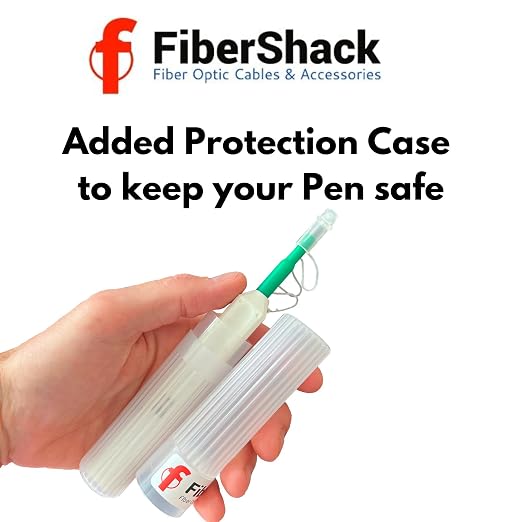 Fibershack - 2.5mm Fiber Optic ST Cleaner Pen & Dust Caps - FC & SC Fiber - Image 2