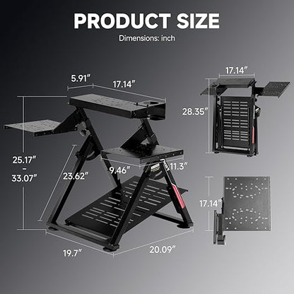 GTPLAYER Flight Racing Simulation Stand Foldable Gaming Stand Compatible - Image 2