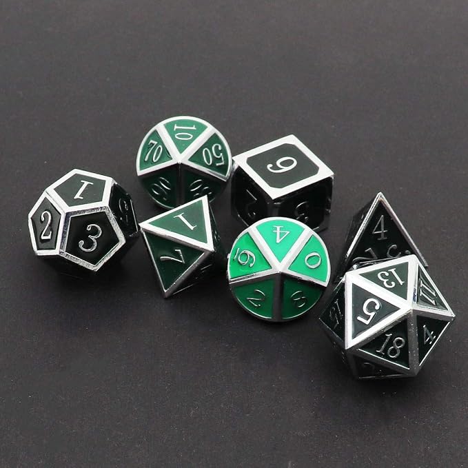 Haxtec Color Shifting Metal DND Dice Set Temperature Sensitive Polyhedral D&D - Image 3