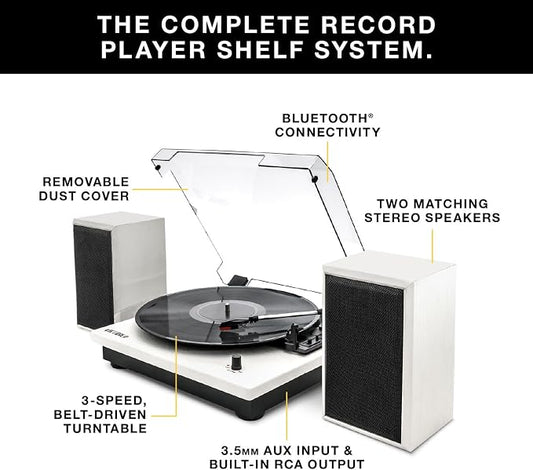 Victrola Montauk Vinyl Record Player, 3-Speed Belt Driven Turntable - Image 2