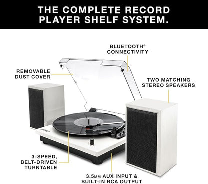 Victrola Montauk Vinyl Record Player, 3-Speed Belt Driven Turntable - Image 2