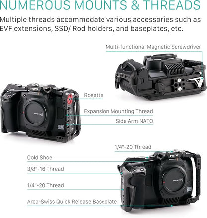 Tilta Advanced Kit for BMCC 6K | Includes Full Cage, Top Handle, Adv. Side - Image 7