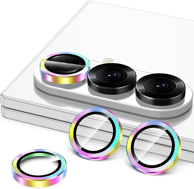 for Samsung Galaxy Z Fold 7 Camera Lens Protector, Individual Metal Ring - Image 2