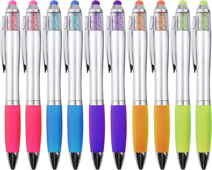 Stylus Pens 2-in-1 Ballpoint Pen 1.0mm Medium Point Pens by Linbsunne