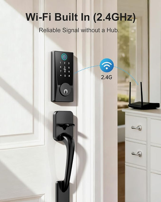 WiFi Smart Lock for Front Door, Built-in WiFi Deadbolt - Image 2