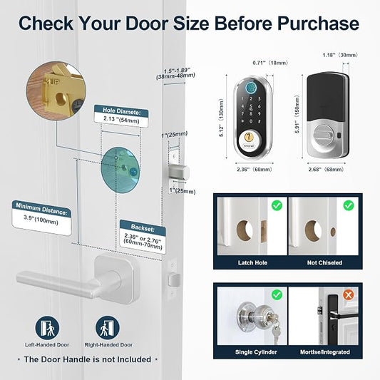 Smart Door Lock Keyless Deadbolt: SMONET Smart Locks - Image 2