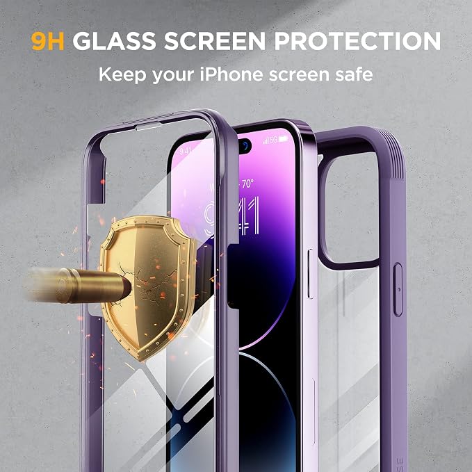 Miracase Glass Series Designed for iPhone 14 Pro Max Case 6.7 Inch, Upgrade - Image 3