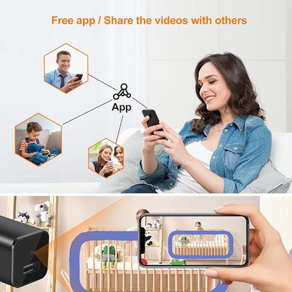 USB Charger Hidden Camera, WiFi Small Spy Security Camera, Full HD 1080P Mini - Image 4