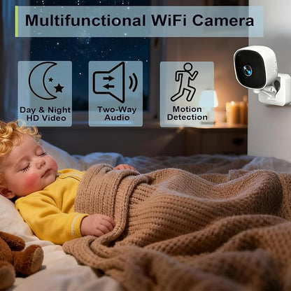 Security Camera Indoor, 2K HD WiFi Cameras - Image 2