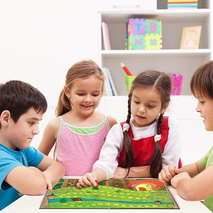 Zhanmai 4 Pcs Folding Blank Game Board, Blank Quad Fold Dry Erase Battle - Image 7
