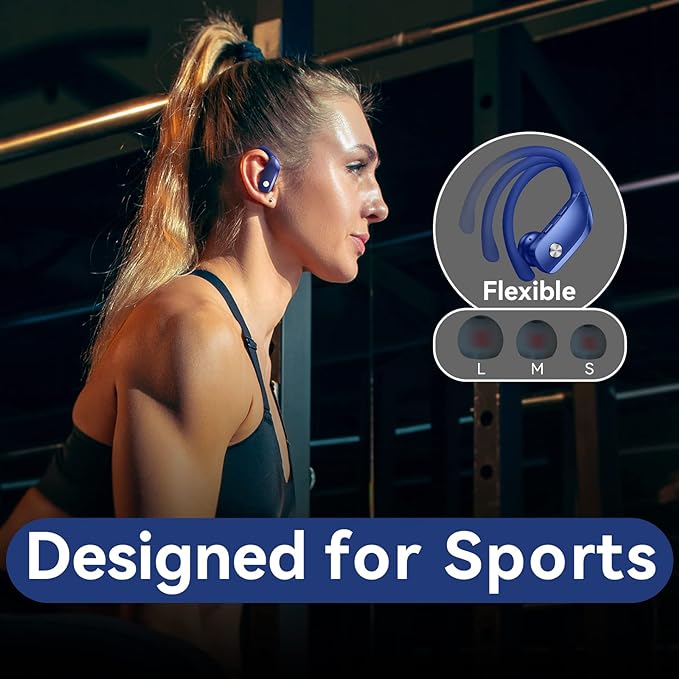 bmani Wireless Earbuds Bluetooth Headphones 48hrs Play Back Sport Earphones - Image 6