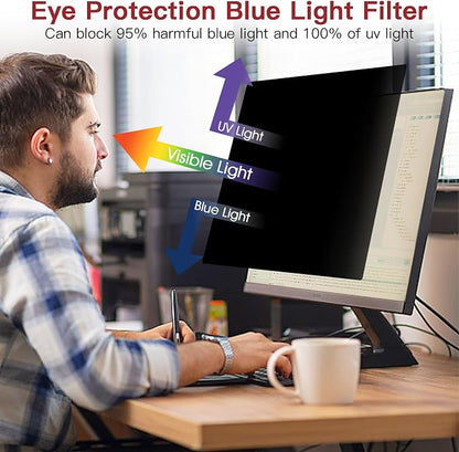 2 Pack 23 Inch Privacy Screen for Computer Monitor 16:9 Aspect Ratio, Eye - Image 6