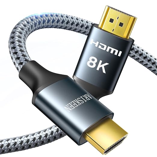 ARISKEEN 8K HDMI Cable 7 FT, 48Gbps High Speed HDMI 2.1 Cable, 8K 60Hz by ARISKEEN