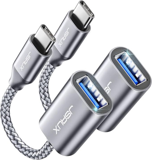 JSAUX USB C to USB Adapter, USB Type C Male to USB 3.0 Female OTG Cable by JSAUX