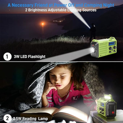 NOAA Weather Radio, Emergency Hand Crank Radio - Image 3