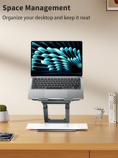 tounee Laptop Stand for Desk Adjustable Height, Telescopic Computer Stand - Image 9