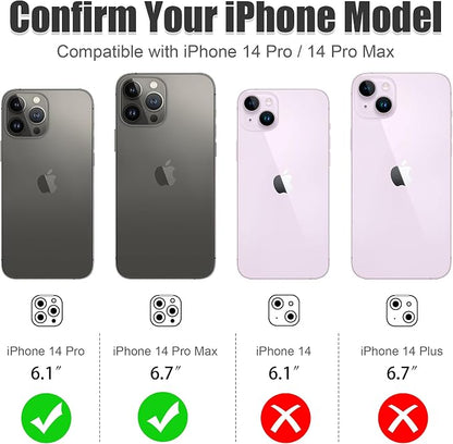 AGVEE 3+3 6 Pack for iPhone 14 Pro 6.1" / 14 Pro Max 6.7" Camera Lens Cover - Image 2