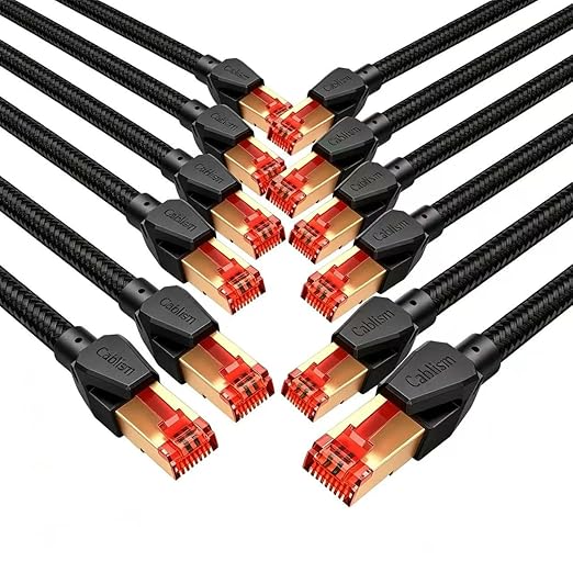 2FT-12Pack Cat 8 Ethernet Cable Short, Heavy Duty High Speed LAN Network Cable by Unknown
