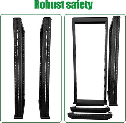 27U Server Rack/4-Post 19in Network Rack/Open Frame Rack - Image 5