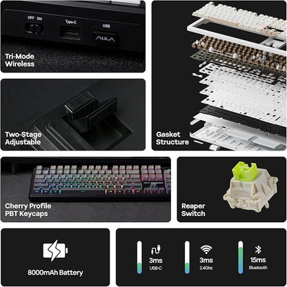 EPOMAKER X Aula F108 PRO Wireless Gaming Keyboard - Image 3