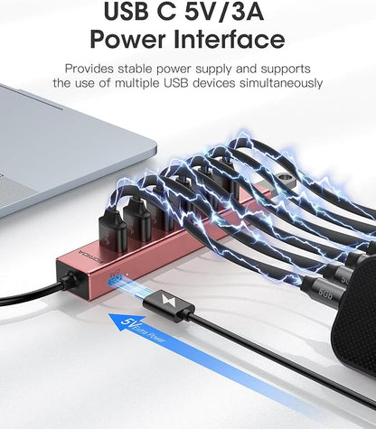 FORIDA USB C Hub-8 Port USB HUB - Image 4