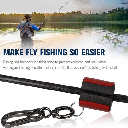 Dovesun Creek Rod Clips Wearable Fishing Rod Holder Clip Fly Fishing Pole - Image 2