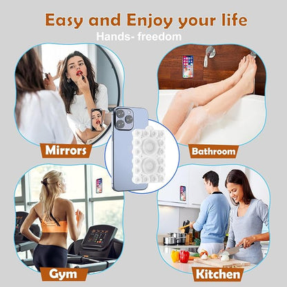 ZYCCER Double Sided Silicone Suction Phone Holder Mount, Compatible - Image 7