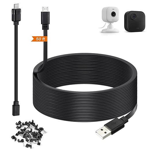 weishan 50ft Power Extension Cable Compatible by weishan