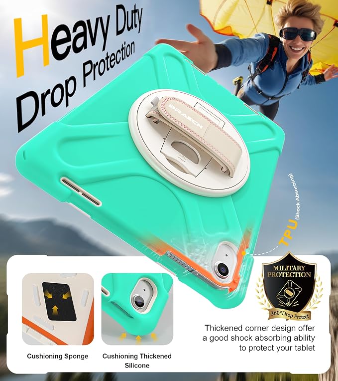 BRAECN for iPad 11th/10th Generation case 11/10.9 inch 2025/2022 Heavy Duty - Image 4