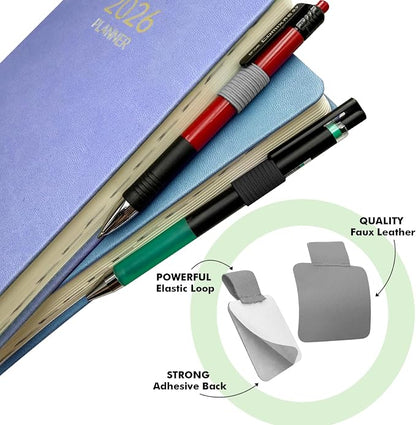 Pen Loop Holder for Notebook 12 Pack Self-Adhesive Stick On Pen Holder - Image 3