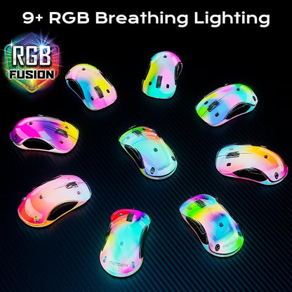memzuoix 2.4G LED Wireless Mouse, Rechargeable Ergonomic Mouse - Image 3