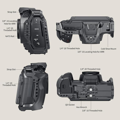 SmallRig Cage for Blackmagic Design Cinema 6K, Only for BMCC 6K, Full/Half Cage - Image 2