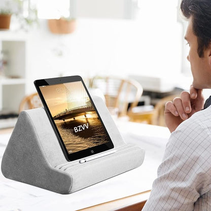 Soft Tablet Stand Pillow with Pocket, Tablet Cushion Stand, Adjustable 3 - Image 2