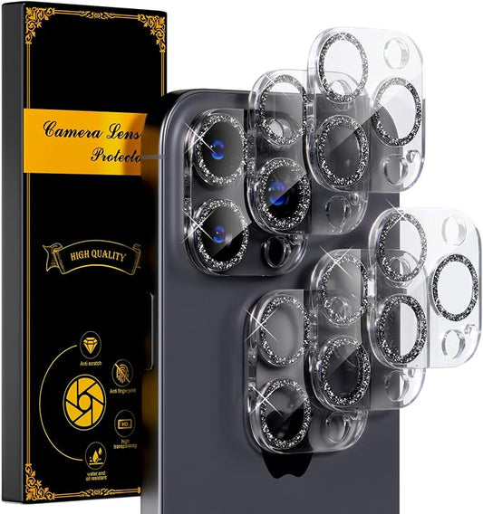 beuxece for 6 Pack iPhone 16 Pro/iPhone 16 Pro Max Camera Lens Protector 9H by Beuxece