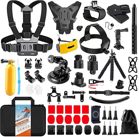 HONGDAK 70in1 Upgrade Action Camera Accessories Kit Compatible by HONGDAK