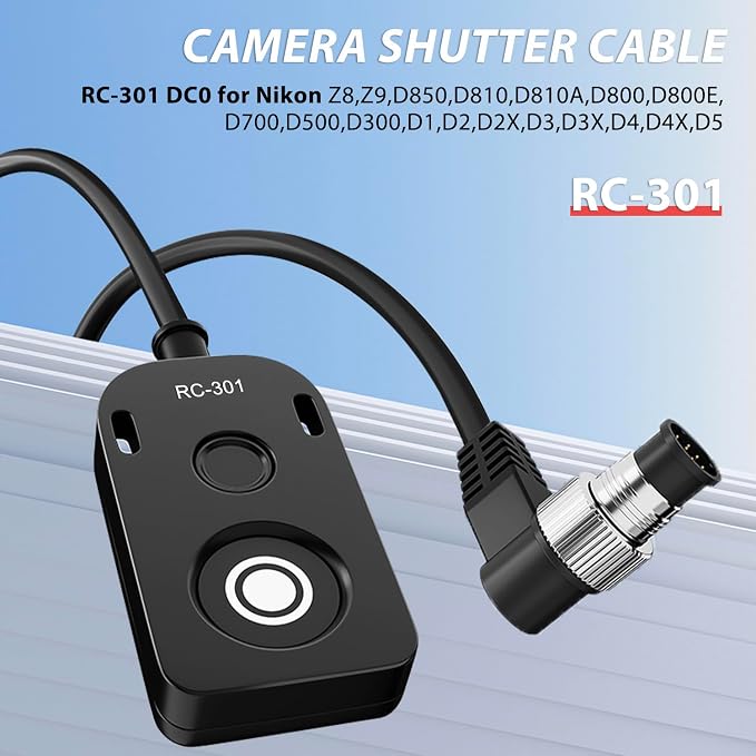 5M Extension Cord RC301-DC0 Remote Small Shutter Release Remote Control - Image 2
