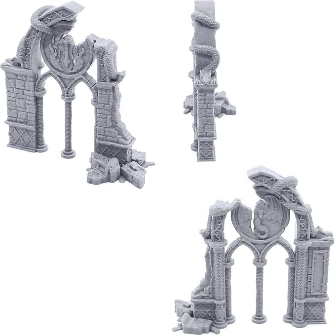 Dragon Archways by Printable Scenery, 3D Printed Tabletop RPG Scenery and - Image 3